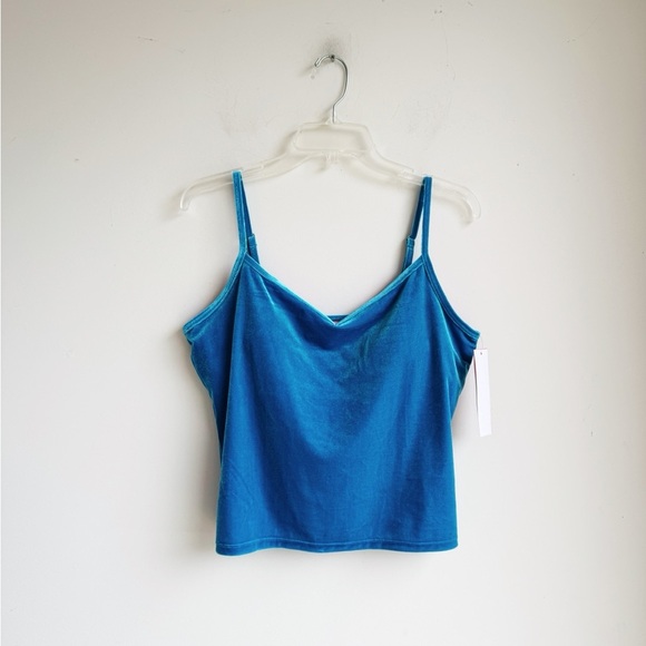 NWT LILLY PULITZER Blue Velvet Cassis Bra Tank Size Large - Picture 2 of 9